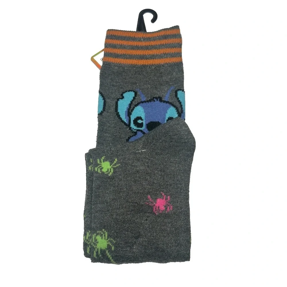 disney womens knee high‎ halloween socks size 4-10